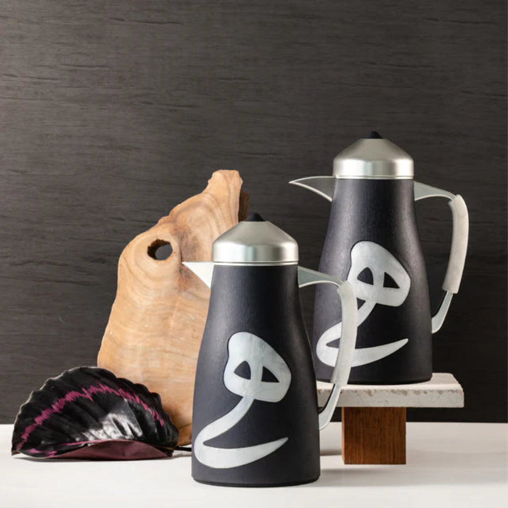 Otantik Sidrah - Vacuum Flask / Thermos (Set of 2) - Midnight Silver