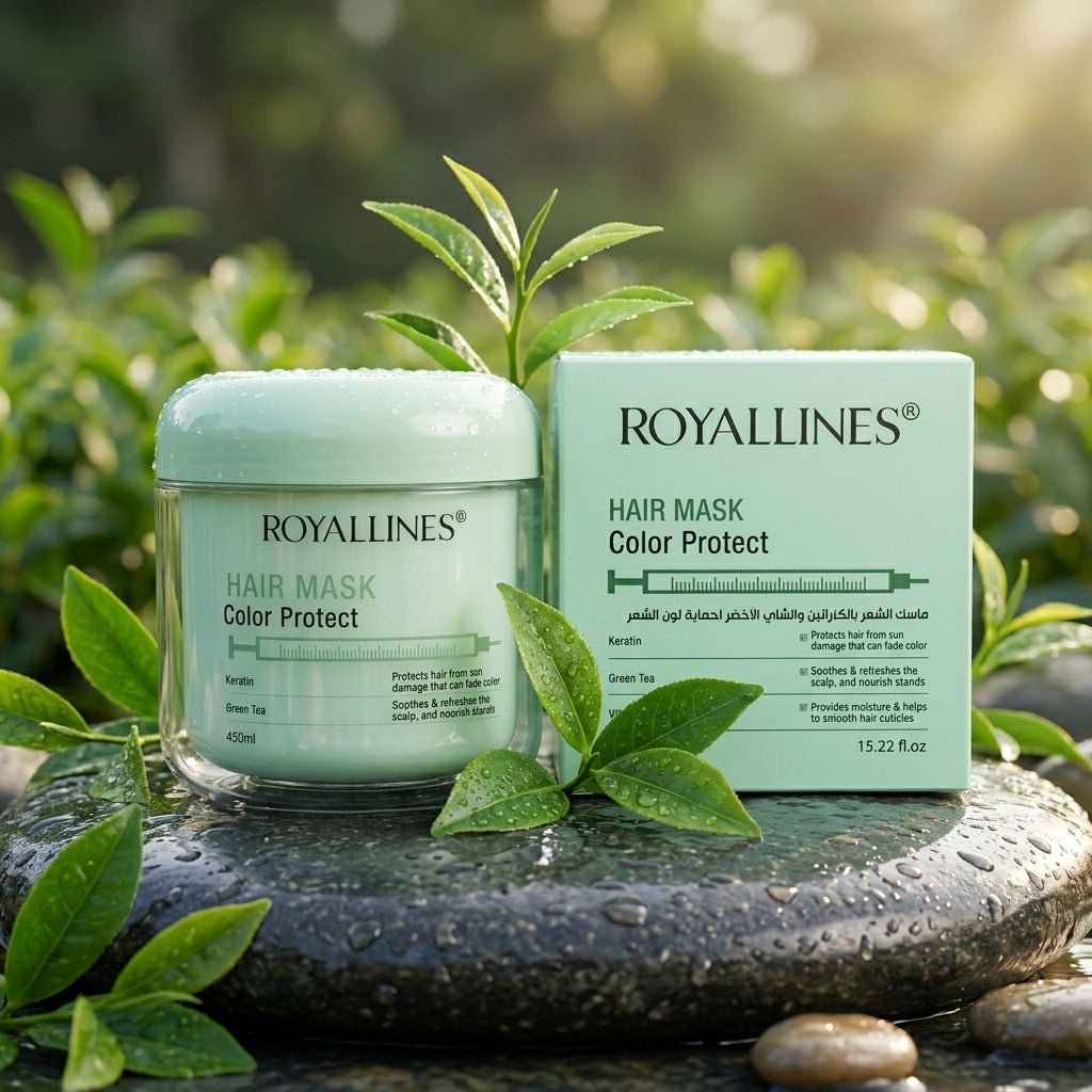 Royallines Keratin & Green Tea Color Protect Hair Mask 450ml