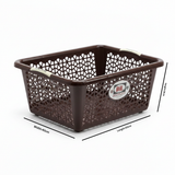 Decoplast Tulip Plastic Storage Basket – 52 × 42 × 22 cm