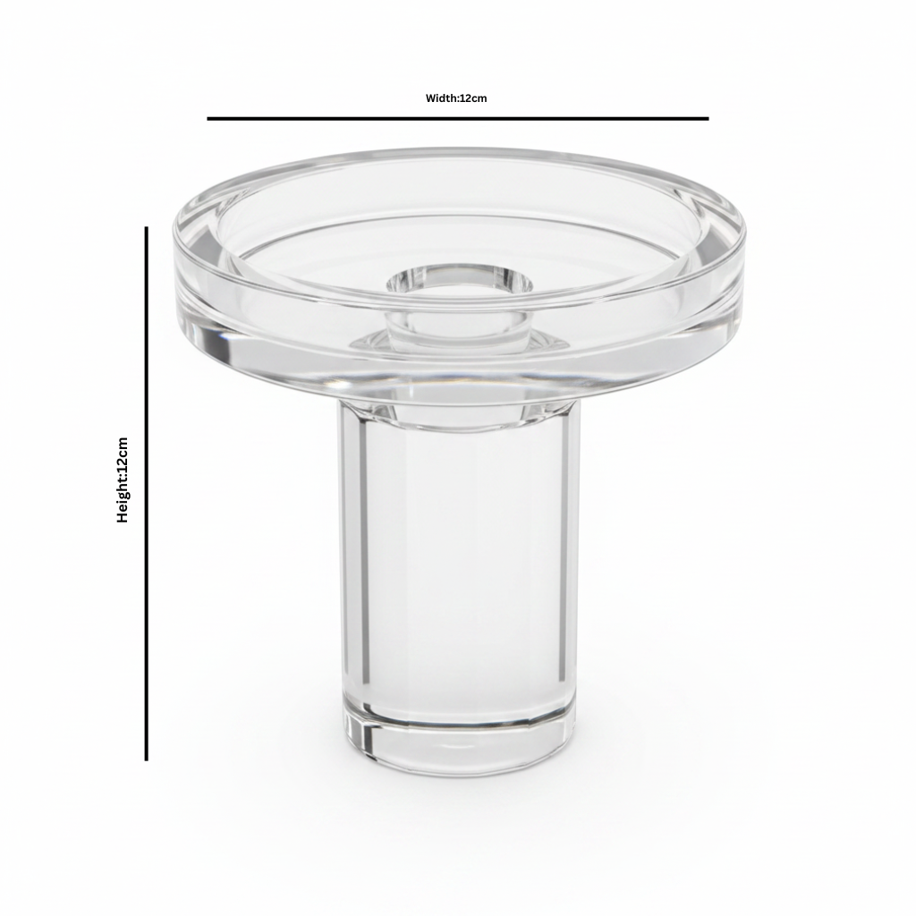 Crystal Candle Holder - 12×12cm