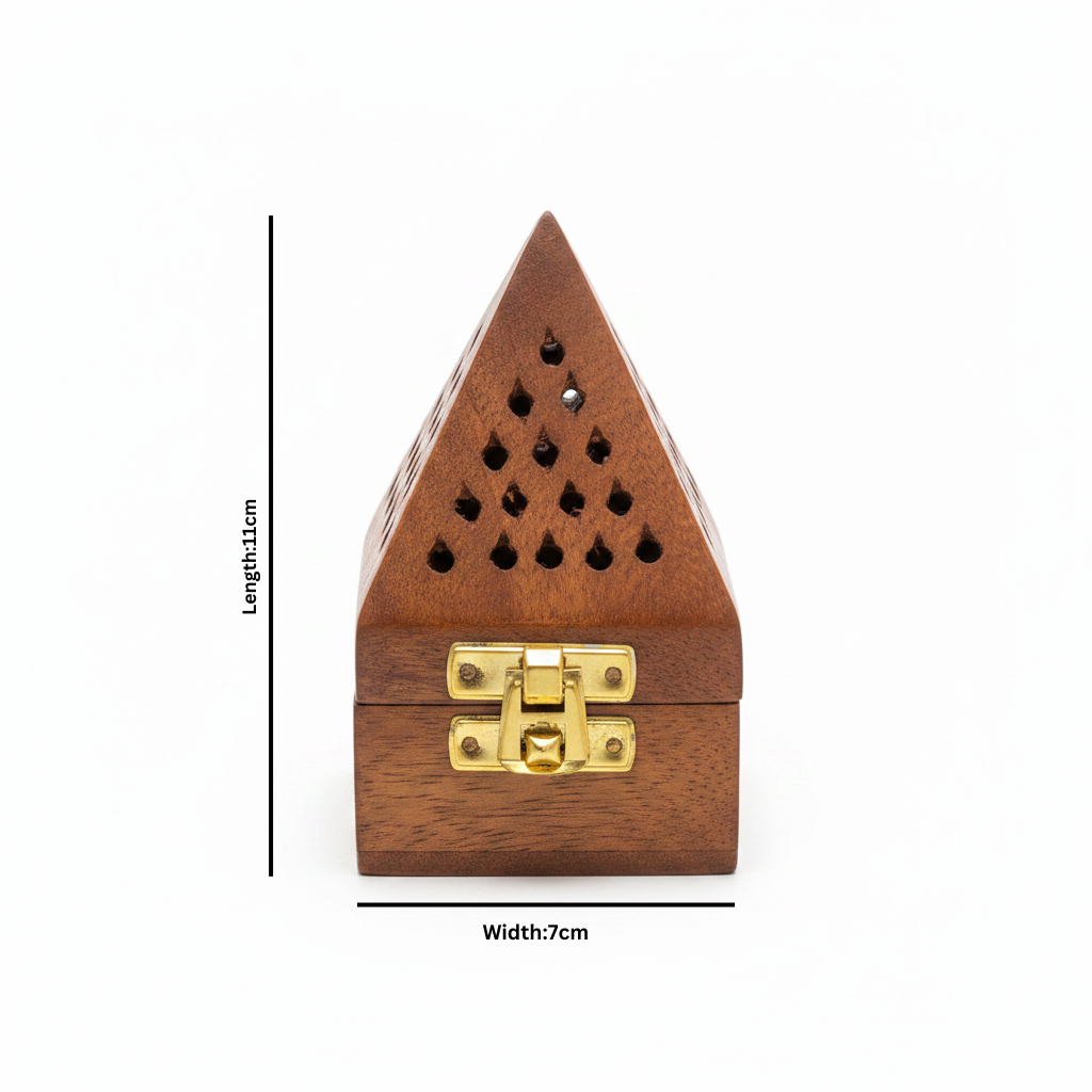 Wooden Incense Burner Box  - 11×7 cm