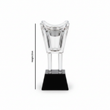 Crystal Glass Incense Burner - 17cm