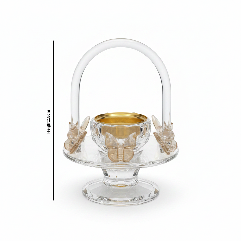 Glass Incense Burner - 15cm