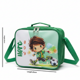 SBC Green Polyester Hero Boy Lunch Bag for Kids - 20×25 cm