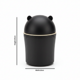 Apex Matte Black & Cream Bear Ear Mini Table Bin - 20×12cm