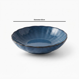 Keramika Navy Blue Ceramic Bowl - 20cm