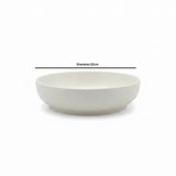 White Ceramic Serving Bowl - 22cm