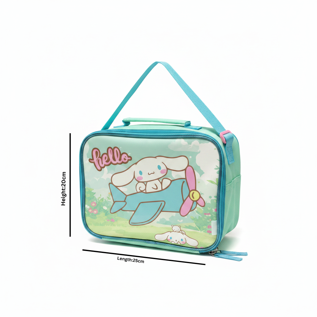 SBC Polyester Teal Kids Lunch Bag – 20×25cm