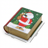 Metal Christmas Gift Box with Santa Design - 12×10cm