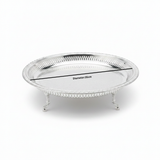 Najib Silver Footed Round Serving Tray – 35cm