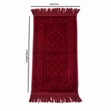 Red Velvet Prayer Mat – 65×35cm