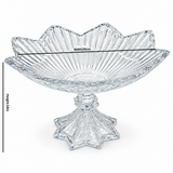 MEW Clear Glass Footed Fruit Bowl - 30×18cm