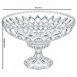 Glass Footed Fruit Bowl – 20x30cm