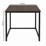 Wooden and Metal Coffee Table - 40×40cm