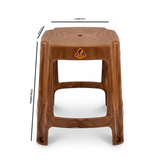Family Plastic Stool Brown - 55×37×30cm