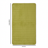 Fur Door Mat Olive Green - 80×140cm