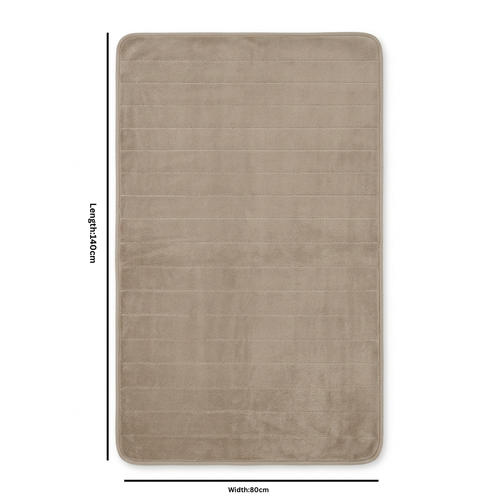 Fur Door Mat Beige – 80×140cm
