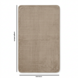 Fur Door Mat Beige – 80×140cm