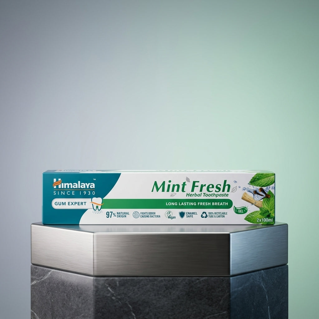 Himalaya Gum Expert Mint Fresh Herbal Toothpaste, 100 ml × 2