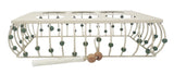 AKDC Rectangular Metal Cup Holder  27cm*15cm*7cm, Ivory