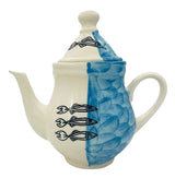 AKDC Ceramic Coffee Pot with Lid 22cm*22cm, Sardine Blue