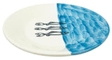 AKDC Round Ceramic Plate 28cm*3.5cm, Sardine Blue