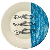 AKDC Round Ceramic Plate 24cm*3.5cm, Sardine Blue