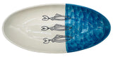 AKDC Oval Ceramic Plate 41cm*19cm*5cm, Sardine Blue