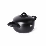 Julia Black Tec Casserole 24cm with Lid - Black - Titanium Non-Stick
