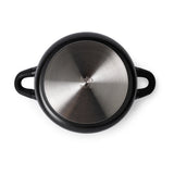 Julia Black Tec Casserole 28cm with Lid - Black - Titanium Non-Stick