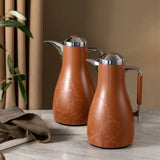 Otantik Octara - Vacuum Flask / Thermos (Set of 2)- Orange & Silver