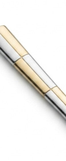 Stainless Steel Knife Set of 6 – 23cm Silver & Gold Accent