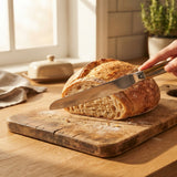 Stainless Steel Knife Set of 6 – 23cm Silver & Gold Accent