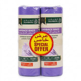 Garbage Bags Lavender-Scented, 10 Gallon, 54 × 60 cm, 30 Bags per Roll (XX Small) – Pack of 2