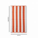 BTC Bath Towel Orange & White Striped - 70×140cm