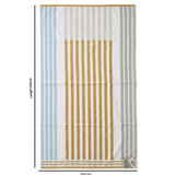 BTC Bath Towel White with Blue - 70×140cm