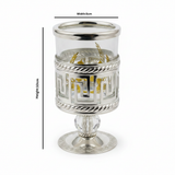Pilsco Metal & Glass Spoon Holder - 10×5 cm - Silver / Gold