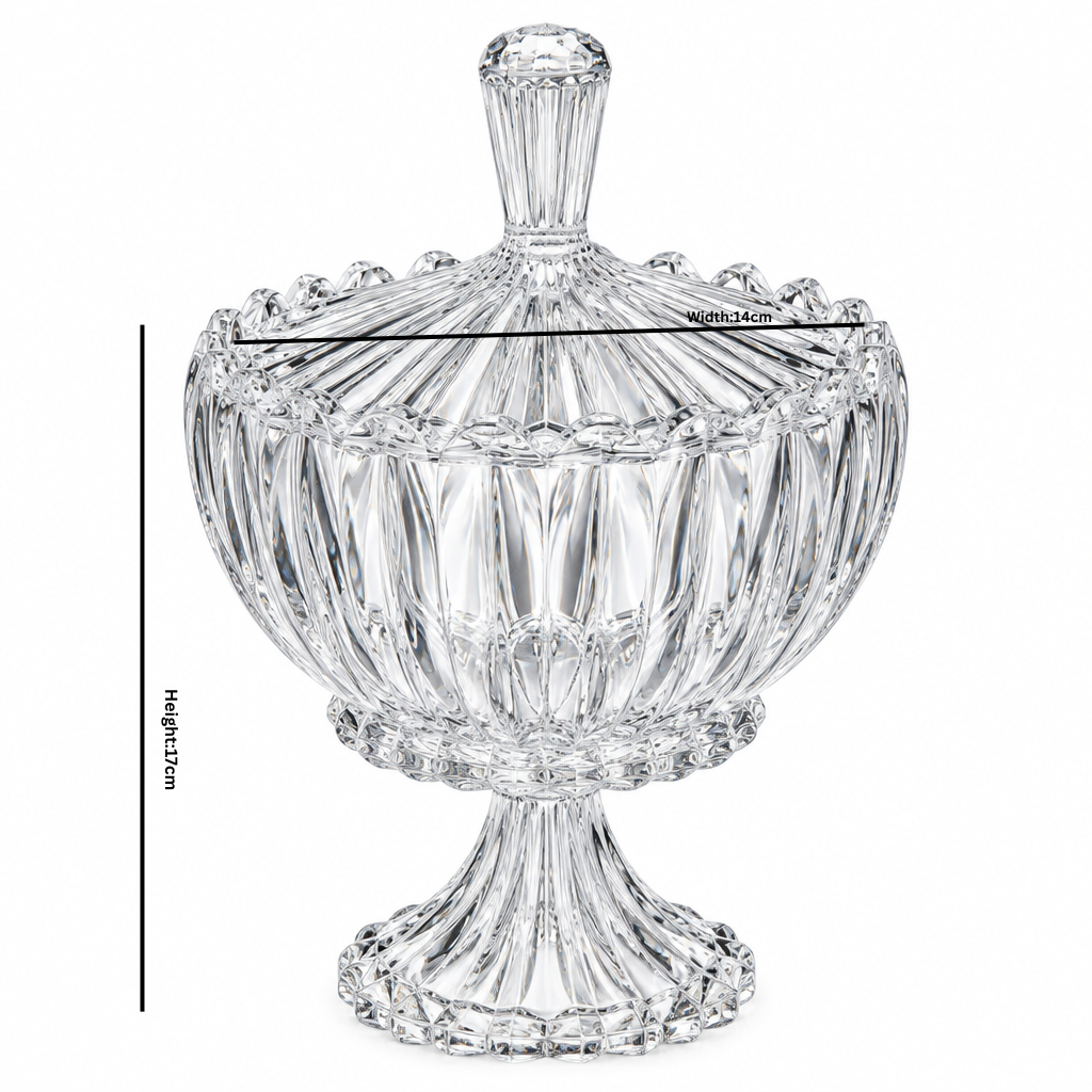 MEW Glass Footed Candy Bowl – 17x14cm