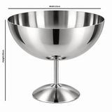 Stainless Steel Pedestal Ice Cream Bowl – 23×20cm