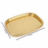 Najib Gold Metal Serving Tray - 55×40cm