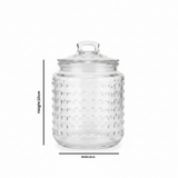 Clear Glass Jar with Lid - 10×8cm / 15×10cm / 20×10cm