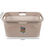 Curver Plastic Storage Basket Dusty Pink - 60×40cm