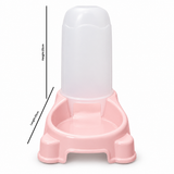 Plastic Pet Food Feeder Pink - 25×25cm