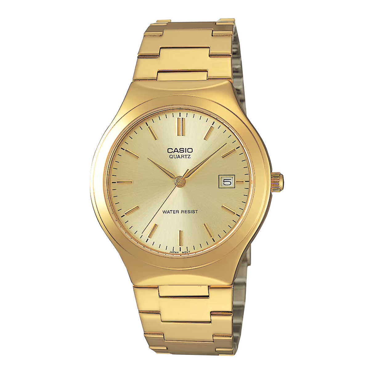 Casio MTP-1170N-9A Analog Men's Gold Dial Stainless Steel Date Watch