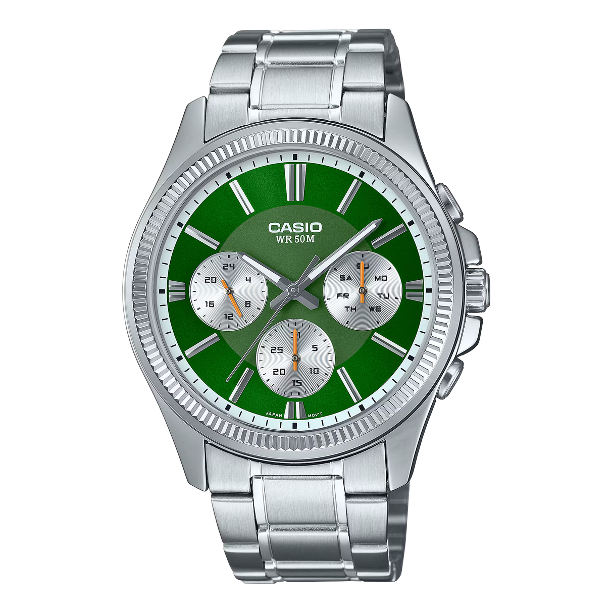Casio Men's MTP-1375D-3AVDF Standard Multifunction Green Dial Watch