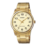 Casio MTP-V001G-9B Men's Gold Tone Stainless Steel Analog Watch