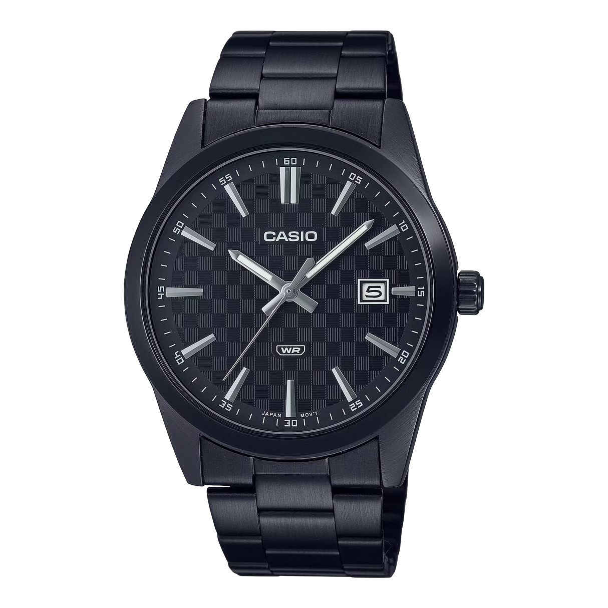 Casio Men's MTP-VD03B-1A Classic Analog Black Dial Stainless Steel Watch