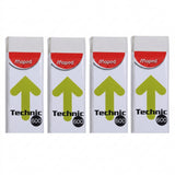 Maped Black Peps HB Pencils, Technic Erasers & Sharpeners Bundle Set Assorted Colors