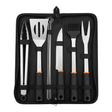Metal BBQ Tools Set in Carry Bag Black 