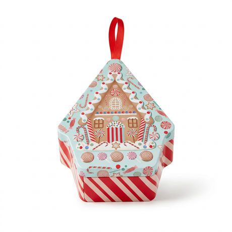 Metal Christmas Candy Box - 13cm
